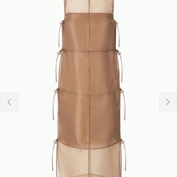 STAUD Chandler Tan Sheer Dress - Picture 6 of 6